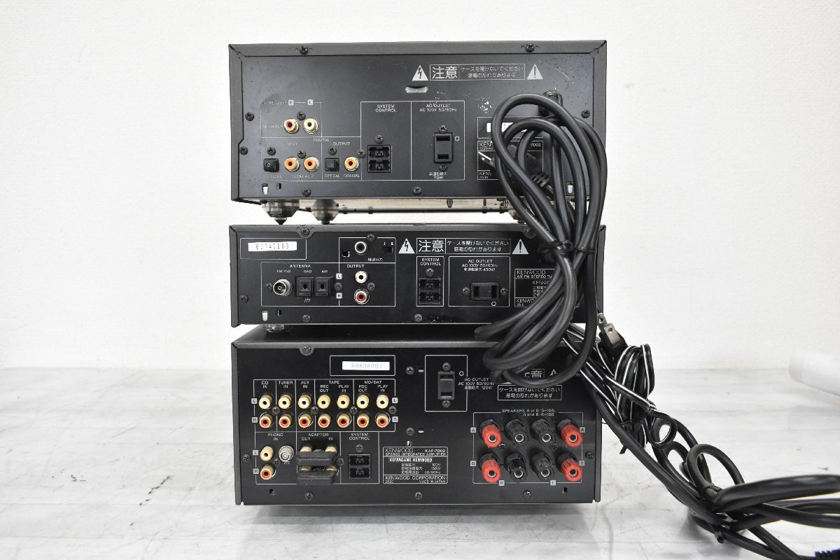 Σ7646 現状品 KENWOOD ケンウッド システムコンポ DPF-7002 KTF-5002