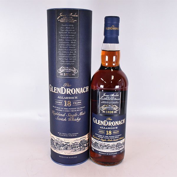 1円～☆グレンドロナック 18年 アラダイス ＊箱付 700ml 46