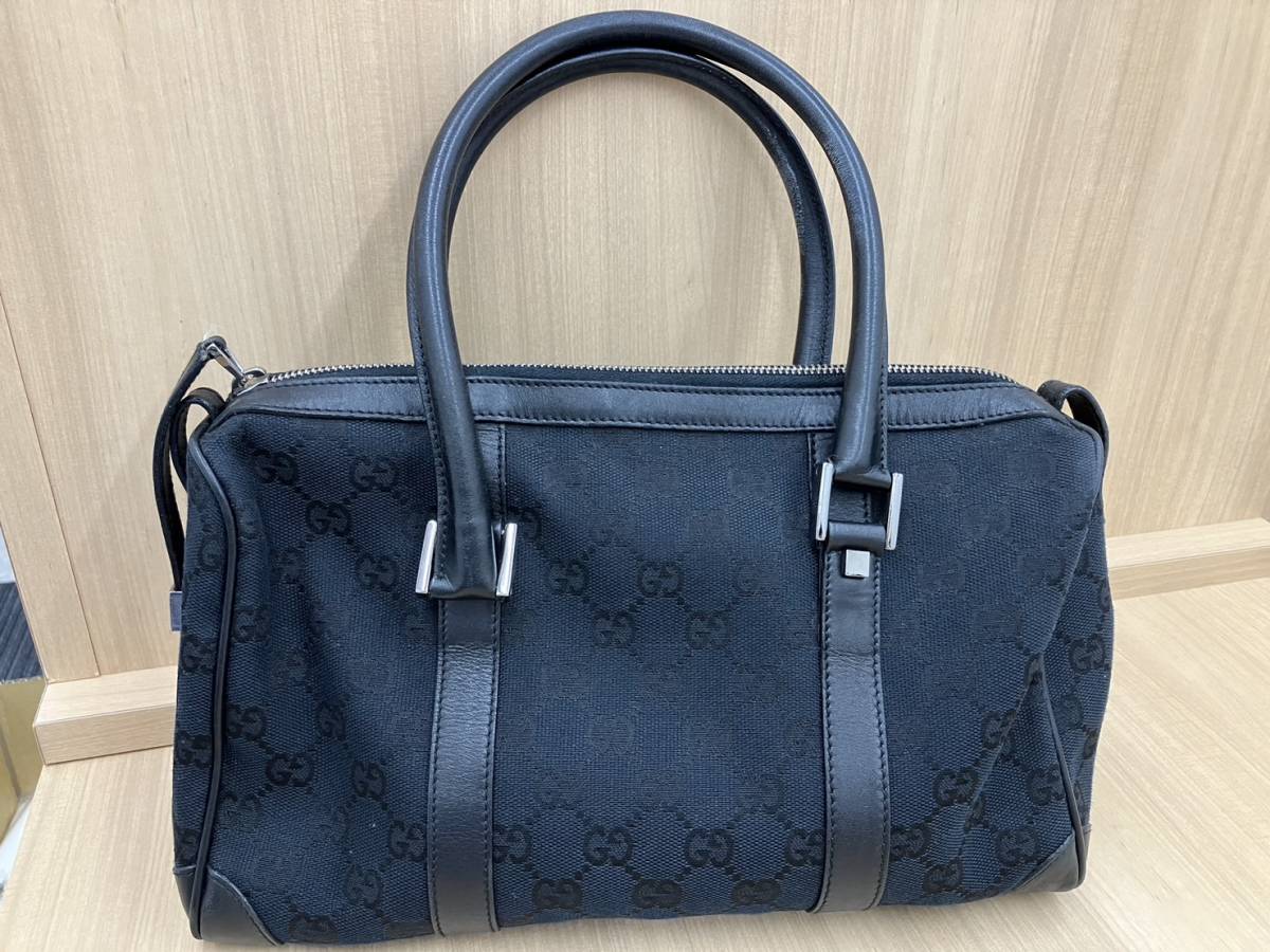 □【売り切り】GUCCI グッチ GGキャンバス バッグ ミニボストン 000 