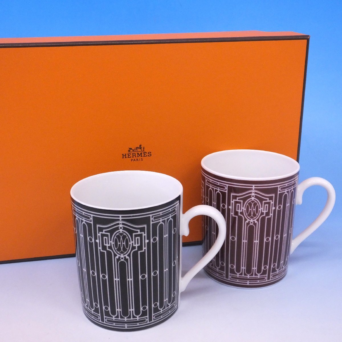 1円～おたからや◆xm-A6572　エルメス　H-DECO　アッシュデコ　マグカップ　ペア　箱有り　ブランド西洋食器