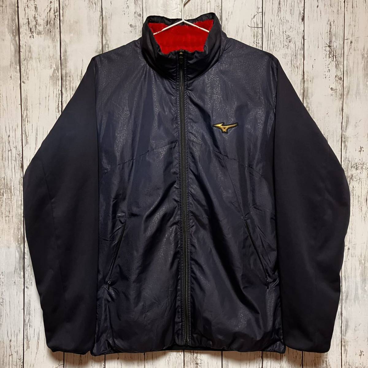 【MIZUNO PRO】 ミズノプロ 野球 メンズ ジップアップ ジャケット Mサイズ ネイビー 送料無料