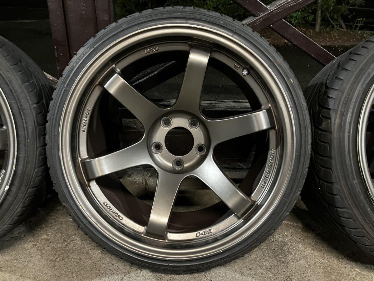 SHOGUN S-09 18インチ 9.5J +20 ×2本 10.5J +15 ×2本 計4本セット PCD 