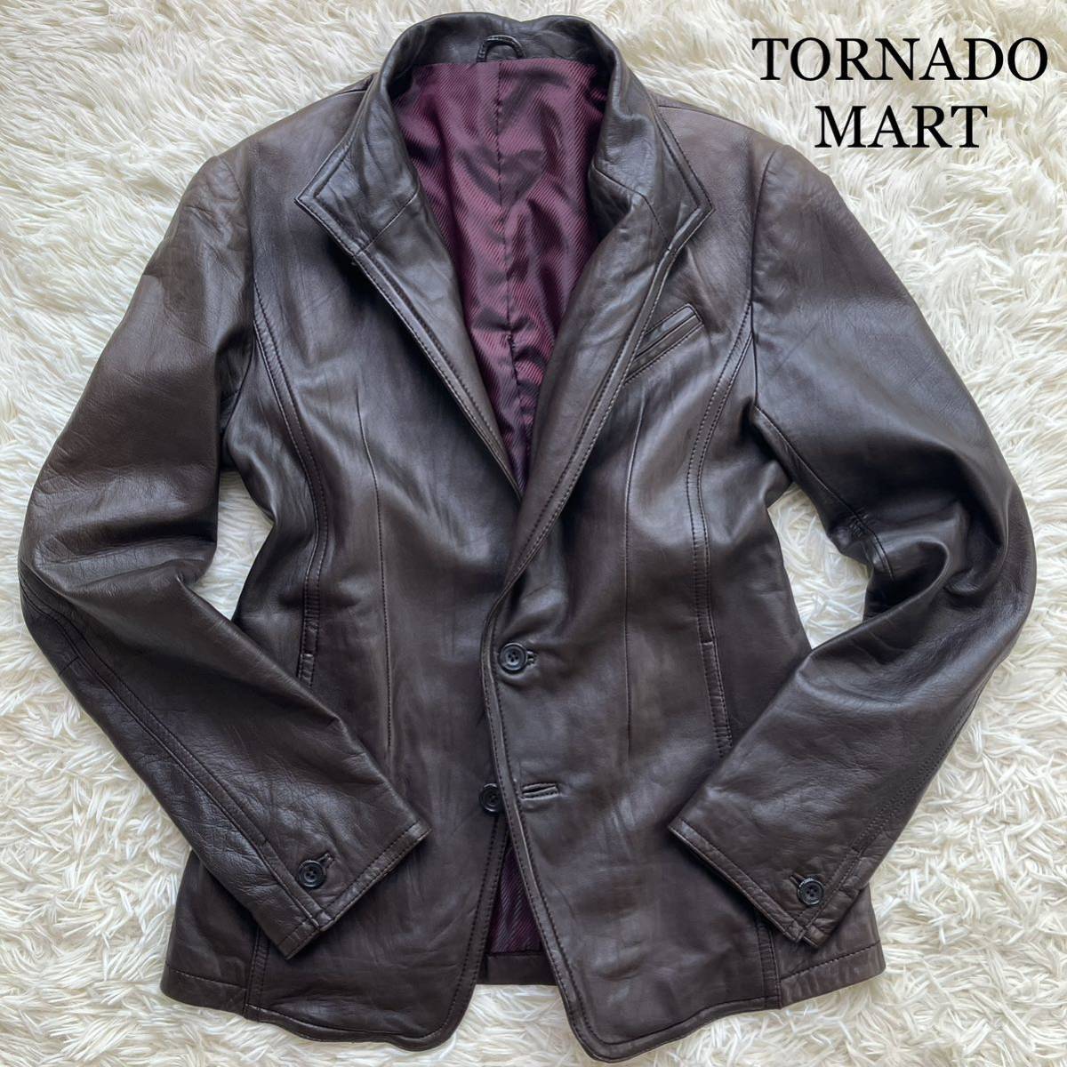 1円〜 TORNADO MART トルネードマート ラムレザー テーラード 