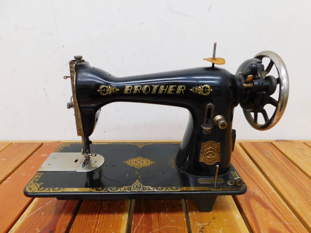 ブラザー/brother レトロ 足踏み ミシン 台無し 型番不明品 ジャンク扱い 引取歓迎 札幌