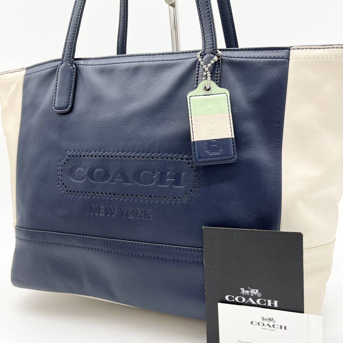 1円【極美品】COACH コーチ メンズ ビジネス オールレザー A4可 PC可