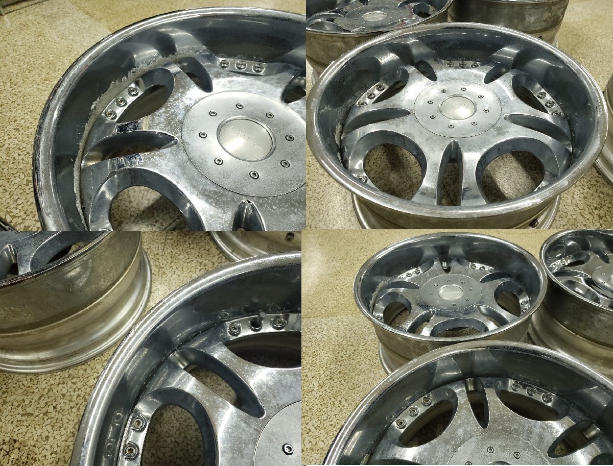 ◎超希少 超深リム 100 200 ランクル Lowenhart レーベンハート 20inc 9.5J -10 150/5H 4本 歪み無 ベース用 ランクル100 ランクル200 ランクル100 希少 深リム 0 超深リム CRAFT