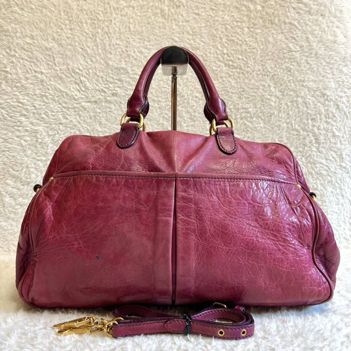 希少カラー MIUMIU ミュウミュウ ハンドバッグ トートバッグ 2way