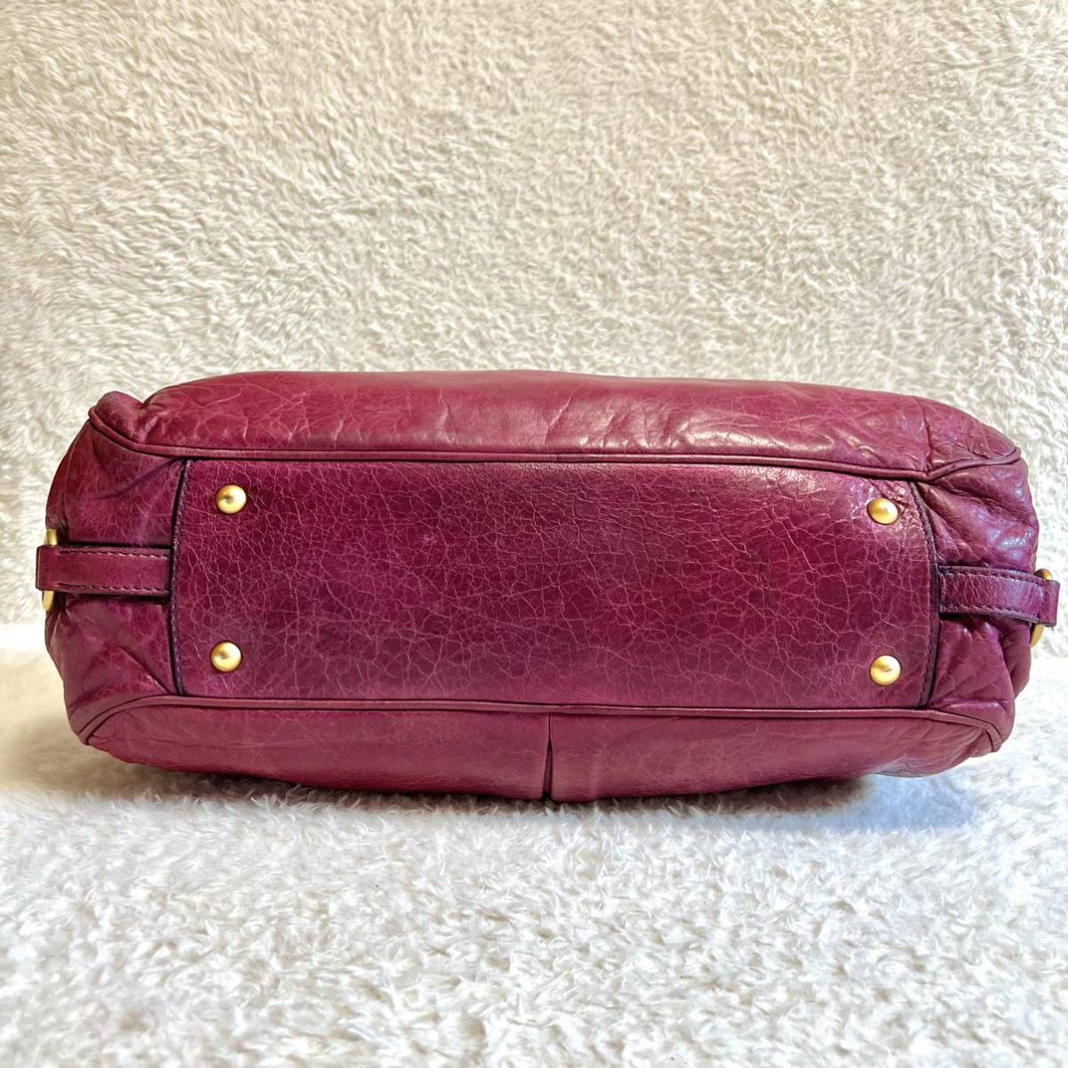 希少カラー MIUMIU ミュウミュウ ハンドバッグ トートバッグ 2way 