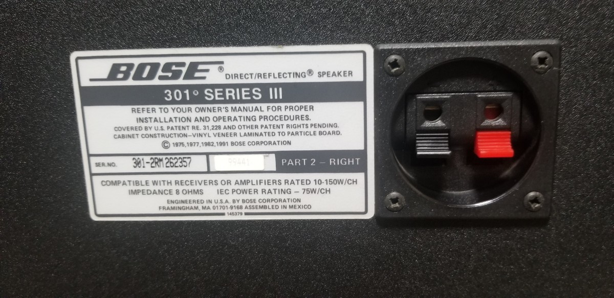 美品 サウンド良好 BOSE ボーズ 301 SERIES Ⅲ スピーカー ペア 
