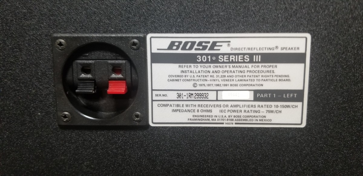 美品 サウンド良好 BOSE ボーズ 301 SERIES Ⅲ スピーカー ペア 