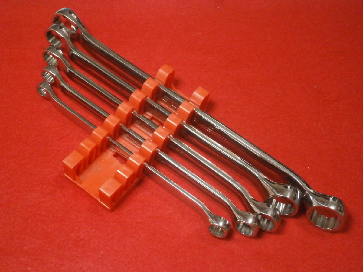 Snap-on スナップオン 10° オフセット メガネレンチ 5本セット 8mm Snap-on スナップオン 10° オフセット メガネレンチ 5本セット 8mm