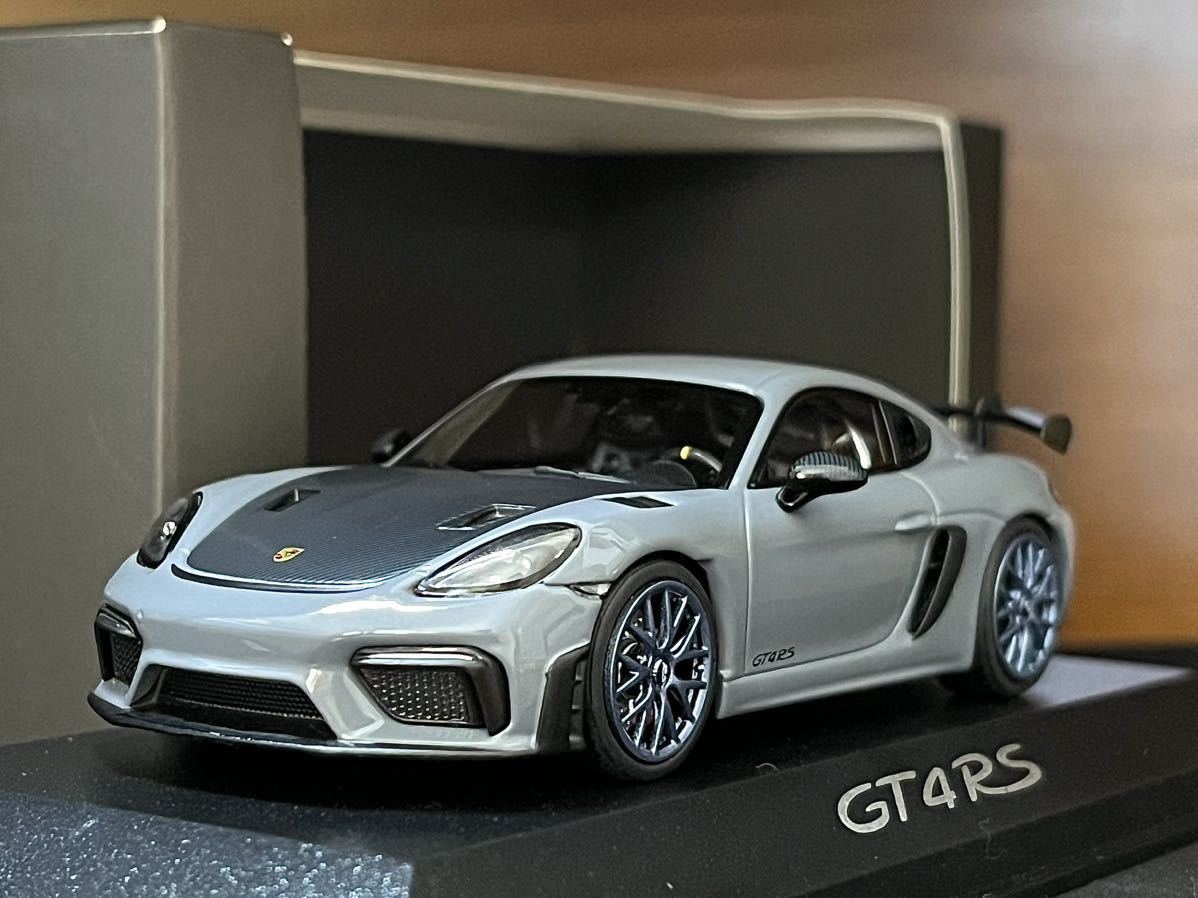 1/43 特注 ミニチャンプス ポルシェ 718 ケイマン GT4 RS グレー 1:43