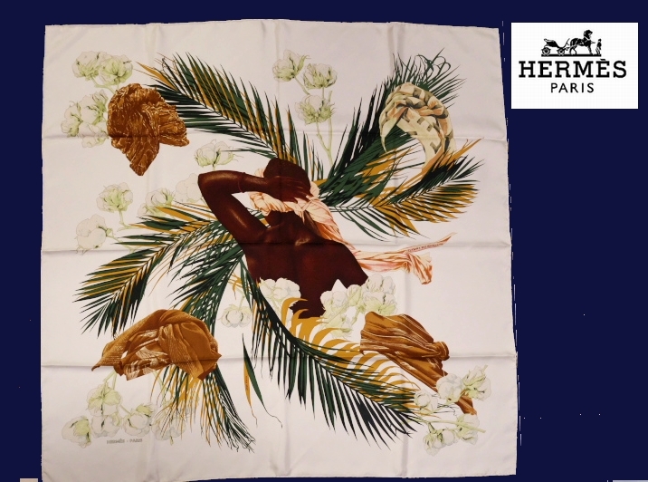 HERMES エルメス カレ90 スカーフ Turbans des Reines 王妃のターバン