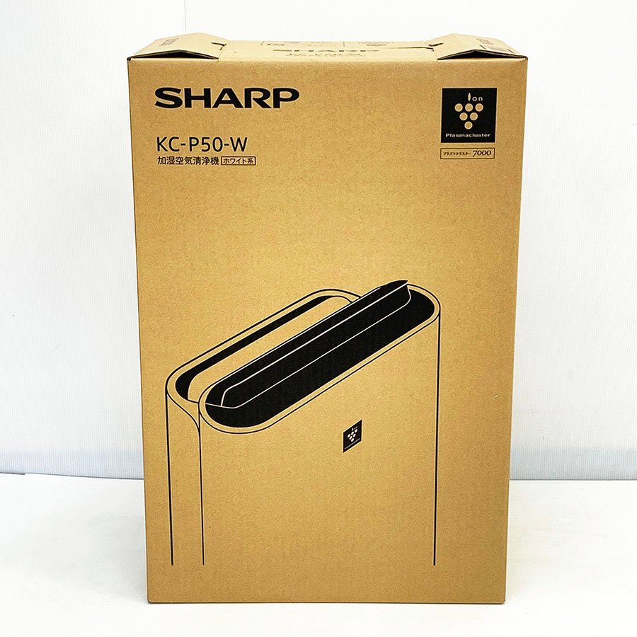 未使用品 SHARP シャープ 加湿空気清浄機 KC-P50-W ホワイト系