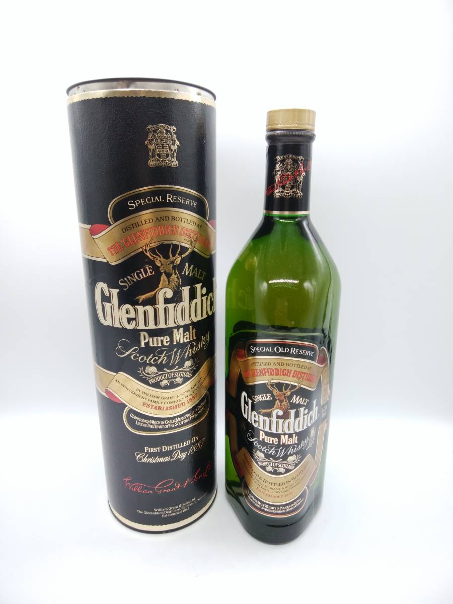 □【未開栓】Glenfiddich グレンフィディック ピュアモルト 1000ml 43％ スコッチウイスキー 古酒