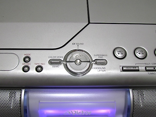 ビクター RC-L1MD Victor 高音質 高性能 CD⁄MDラジカセ 動作品 JVC Clavia