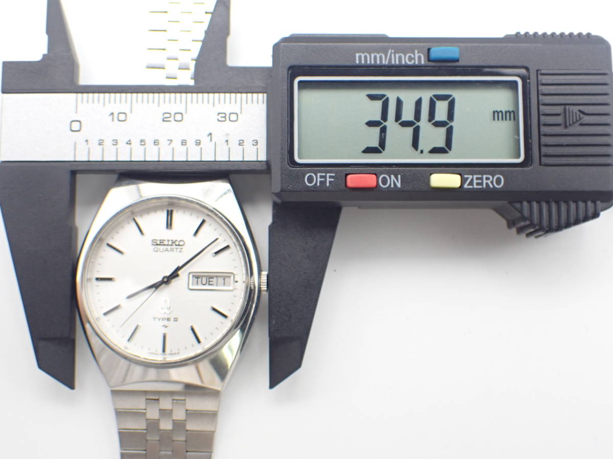 1円～☆SEIKO セイコー QZ タイプ2 7123-7000 デイデイト シルバー 