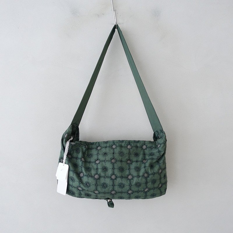 【難あり/定価2.8万】ミナペルホネンmina perhonen*anemoneショルダーバッグ小*鞄ボディ2way手提げ花柄刺繍(ba10-2309-70)【40J32】