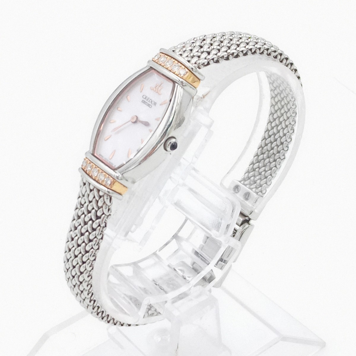 SEIKO CREDOR クレドール 1E70-5120 2Pダイヤ 18KTベゼル×SS