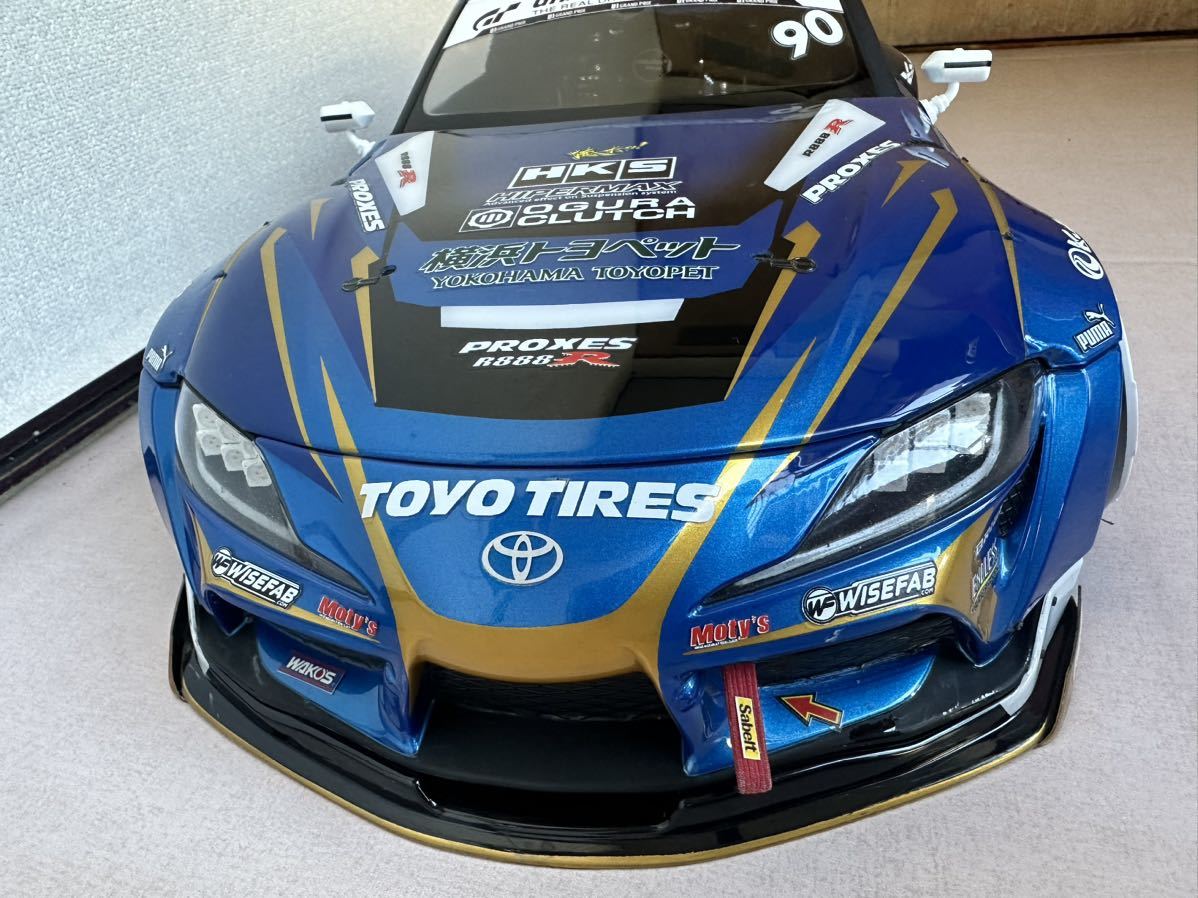 【中古塗装済】アディクション リアルグレード A90 スープラ[送料込］ アディクション ボディ スープラ リアルグレード ドリフト 塗装済み