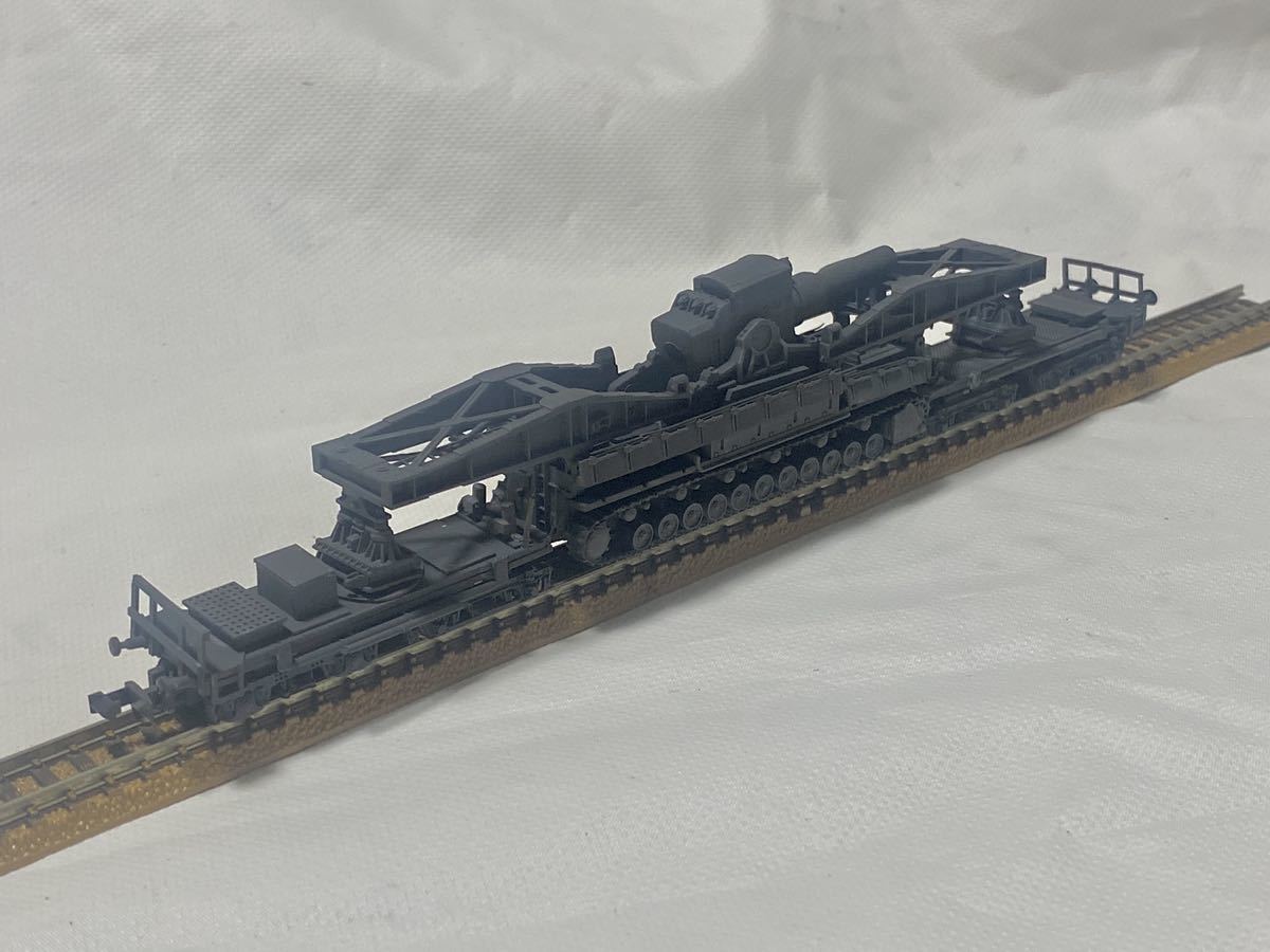 ドイツ軍 カール自走臼砲 輸送編成 BP42 装甲機関車 弾薬搭載車 N 