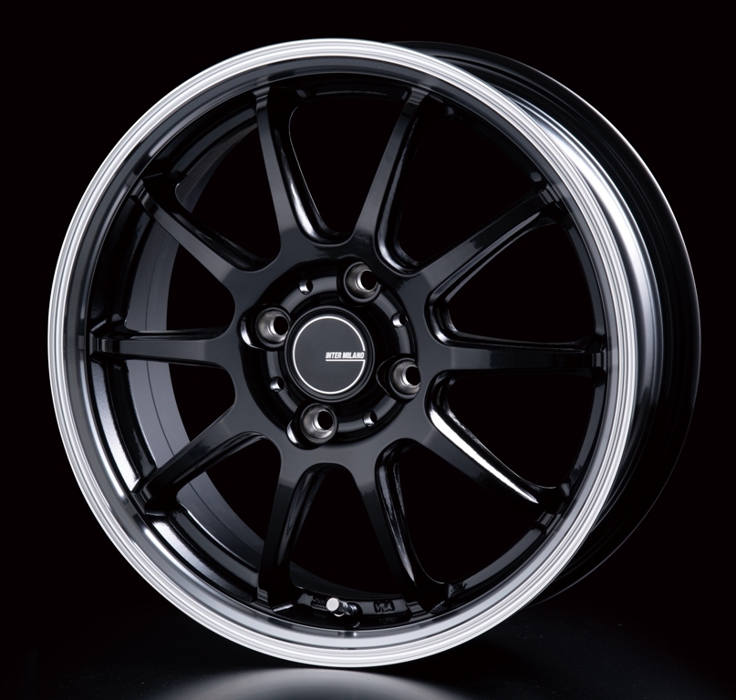 INFINITY/インフィニティ F10 軽用14インチ ホイール4本セット BK/RPブラックリムポリッシュ 14-4.5 安心JAWA認証