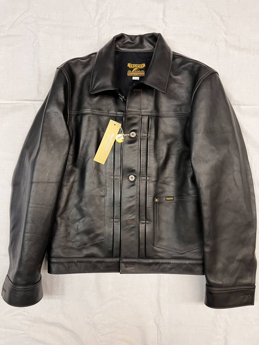 送料無料 ＜ ＞ TROPHY CLOTHING トロフィークロージング TR-YL23 Horsehide 2605 Jacket ホースハイド レザージャケット 革ジャン アメカ(XLサイズ以上)｜売買されたオークション情報、yahooの商品情報をアーカイブ XLサイズ以上