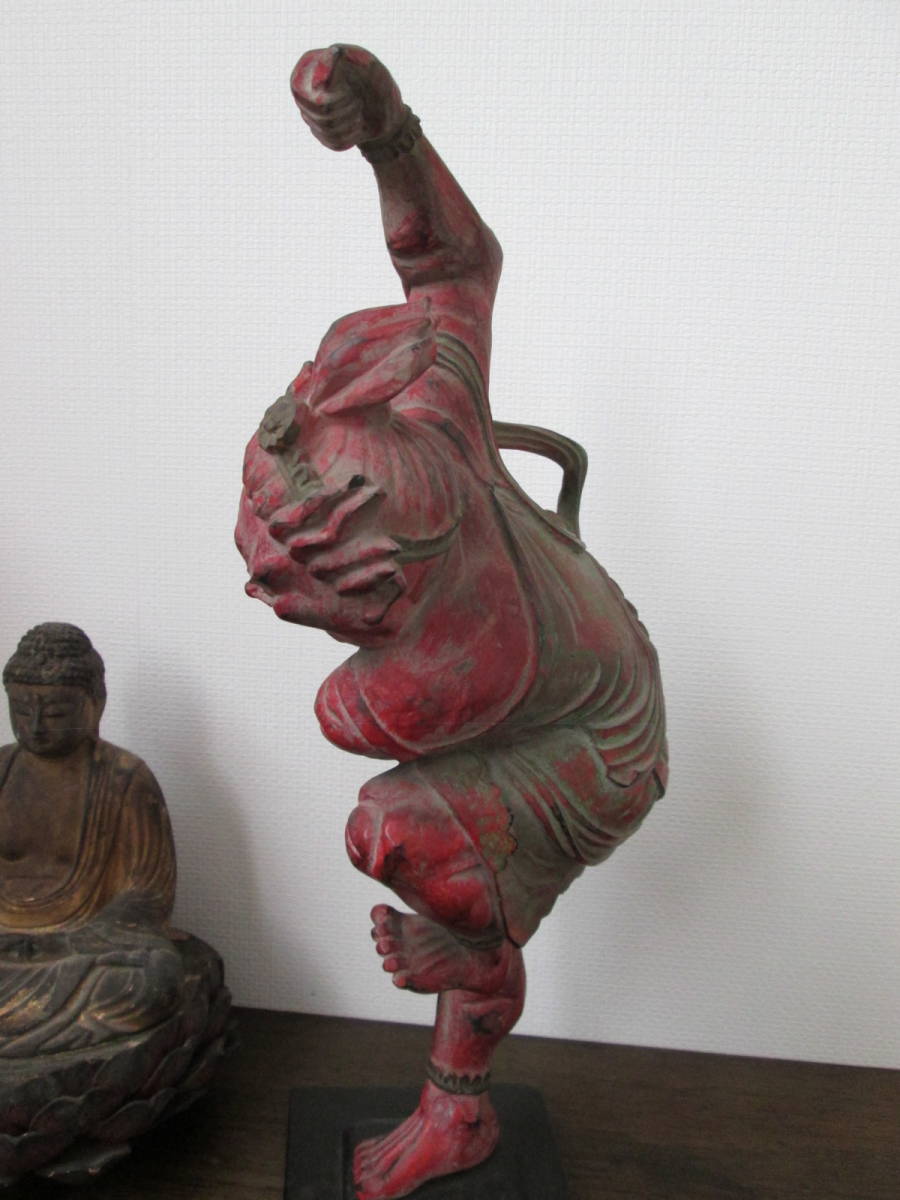 東大寺 仁王像 細谷而楽 作品 乾漆彩色 希少 金剛力士像 仏教美術 細谷