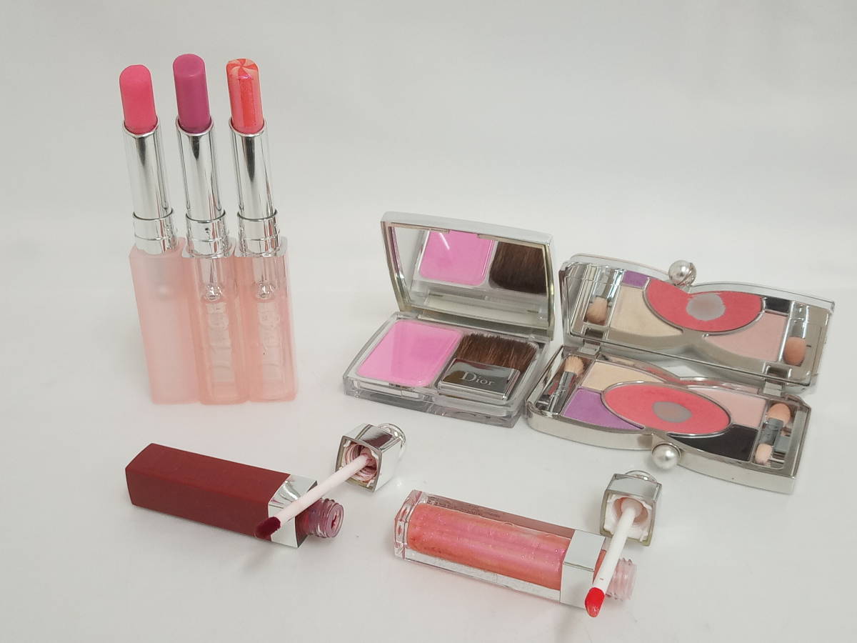 【限定SALE，本物保証】 Christian Dior クリスチャンディオール メイクアップパレット リップ 他 コスメ 計7点/グロス/バーム/アイシャドウ/チーク/LTJ34(リップグロス)｜売買されたオークション情報、yahooの商品情報を リップグロス