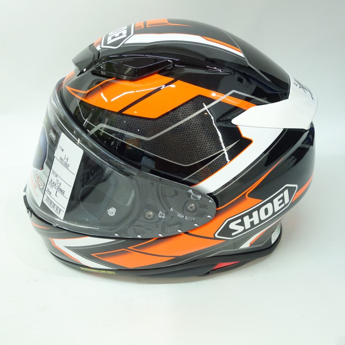 119 SHOEI/ショウエイ Z-8 PROLOGUE TC-8 BLACK/ORANGE Lサイズ(59cm 