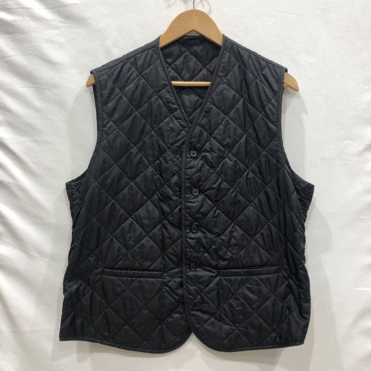 【Barbour×JACK SPADE】バブアー×ジャックスペード HOPPERライナーのみ キルティングベスト ブラック メンズ M ts202310