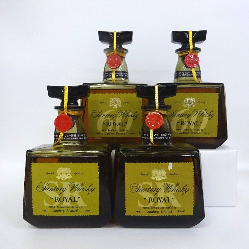 69 69 ウイスキー サントリー ローヤル SR/60 4本セット 720ml
