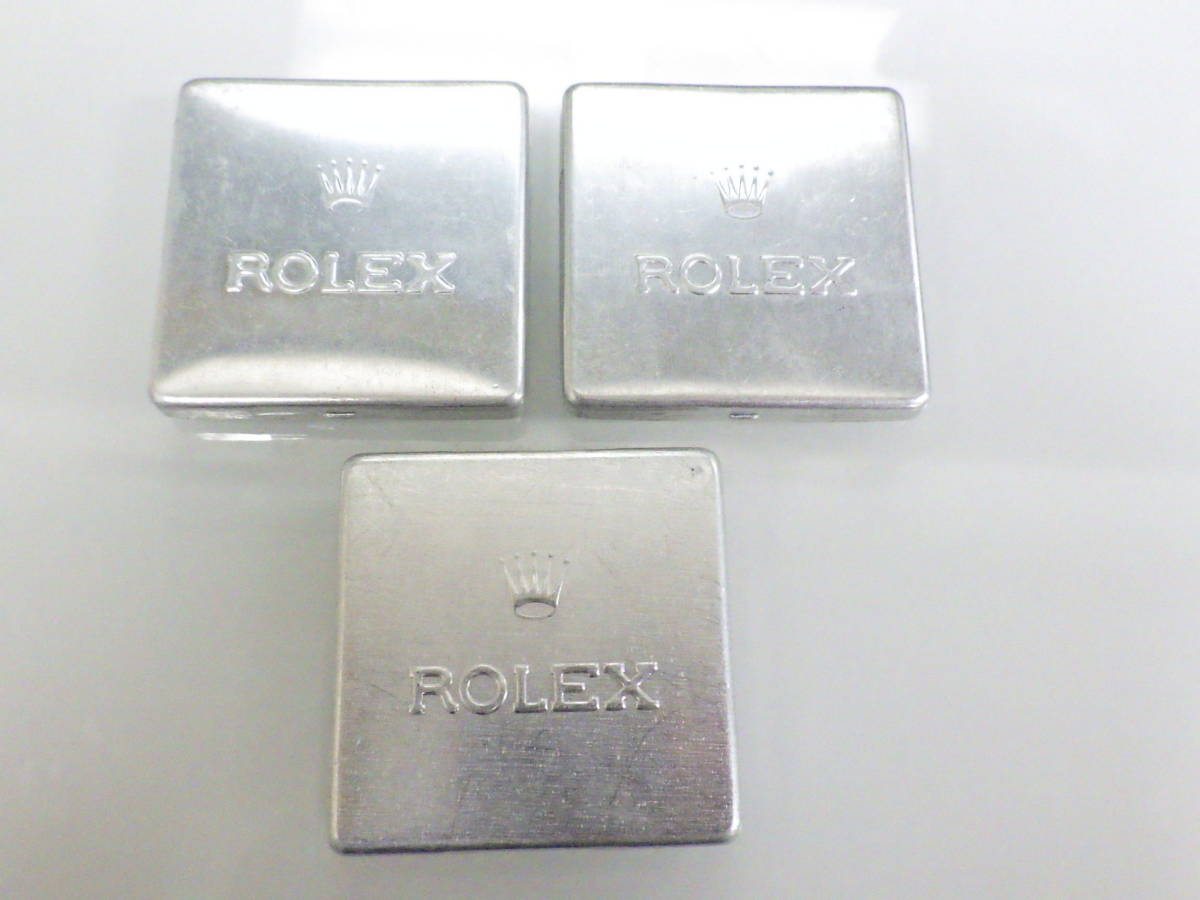 ROLEX ロレックス パーツケース アルミボックス 3点　№1556 RB16◆ROLEX純正◆ロレックスオリジナルアルミパーツケース◆ヴィンテージストック・美品 ロレックス ROLEX Ref.1600 Wide  Boy 18KYG
