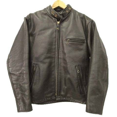 40 / schott 641 ダークブラウン シングルライダース ショット 