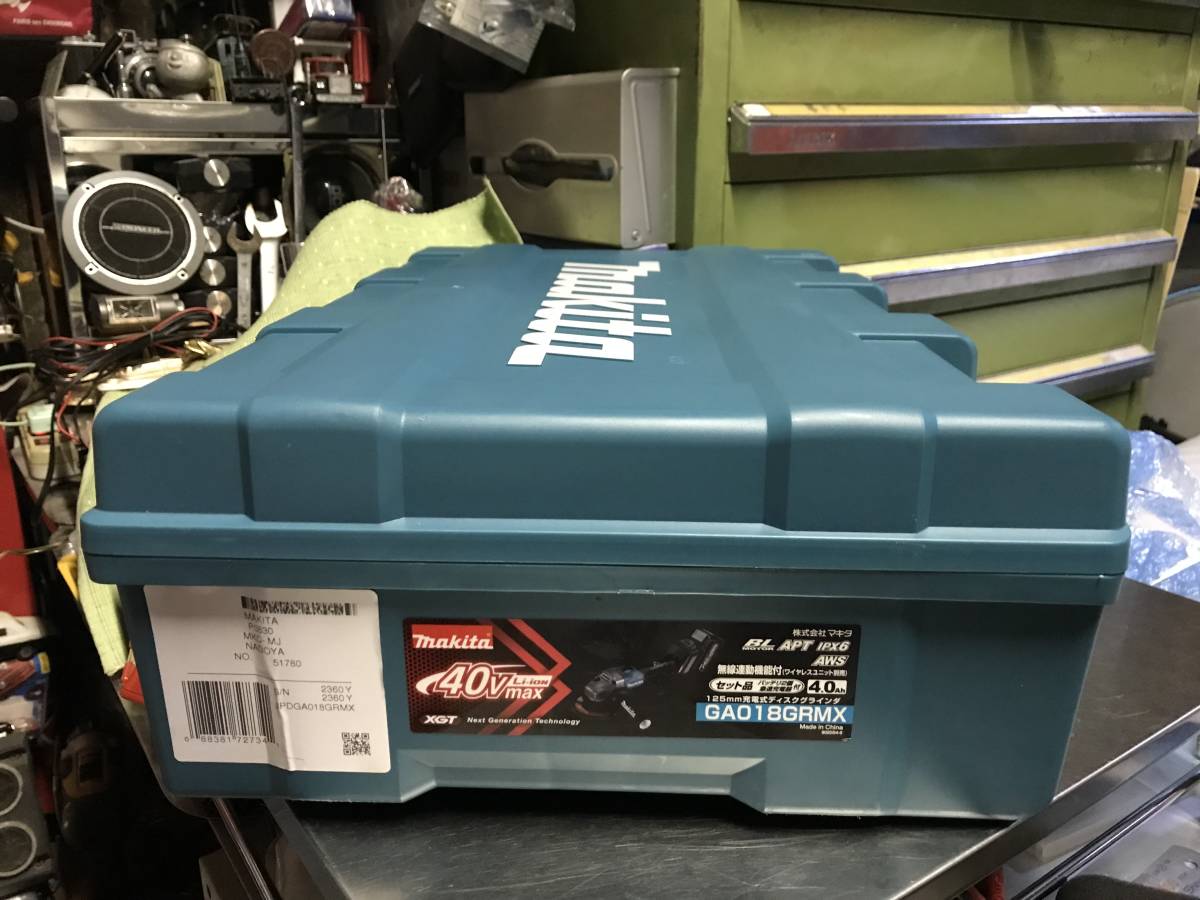 程度良好！makita マキタ 40v「GA018GRMX」125mm充電式 