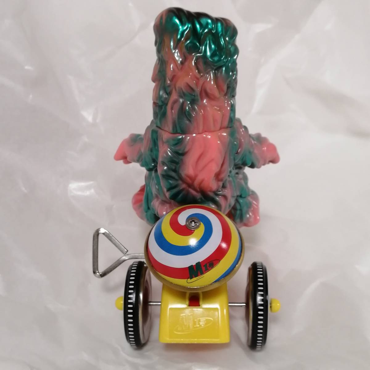 ピンク ヘドラ 三輪車 M1号 ブルマァク ゴジラ ソフビ sofubi M1号 ヘドラ ソフビ