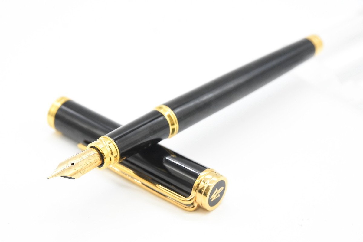 WATERMAN ウォーターマン IDEAL PARIS 18K 750 F ブラック 万年筆