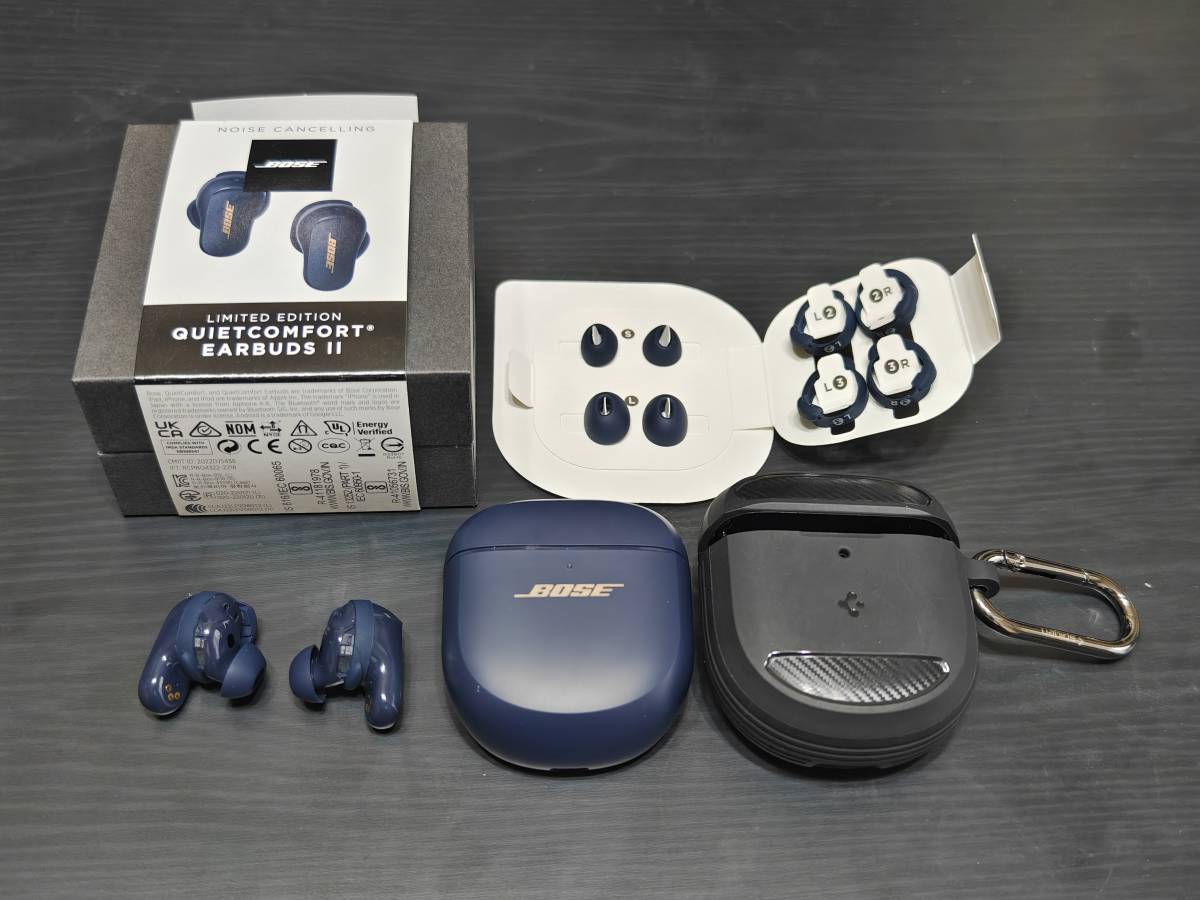 [中古・美品/送料無料] BOSE QuietComfort Earbuds II ミッドナイトブルー