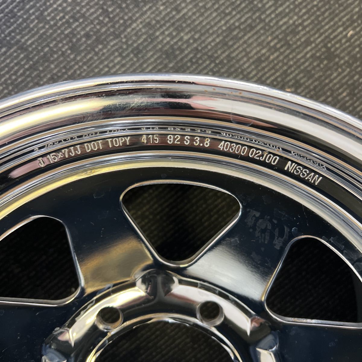 TOPY スチールホイール 15×6J TOPY製 NISSAN 4本セット 鉄ホイール 