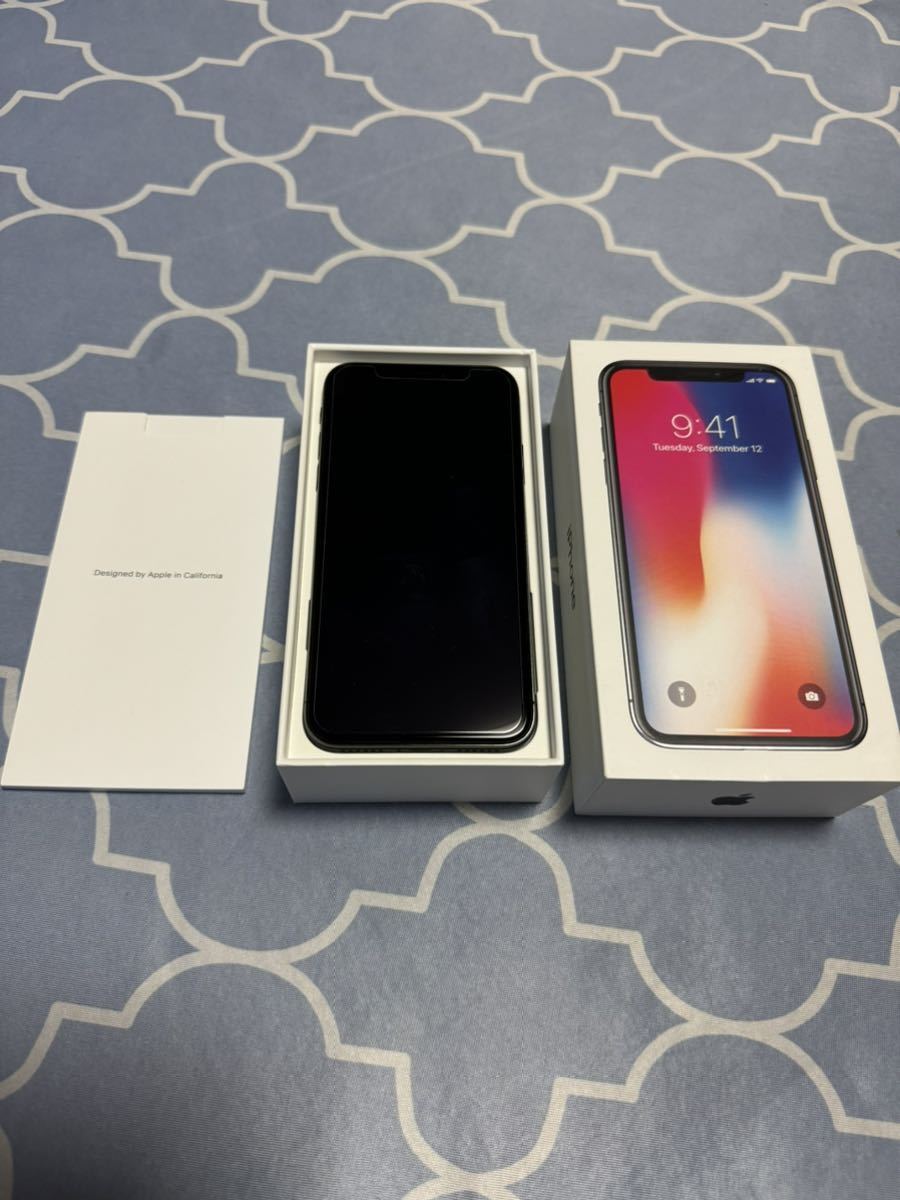 iPhone X スペースグレイ 256GB iPhone X 256Gスペースグレイ SIMロック解除 済 携帯電話