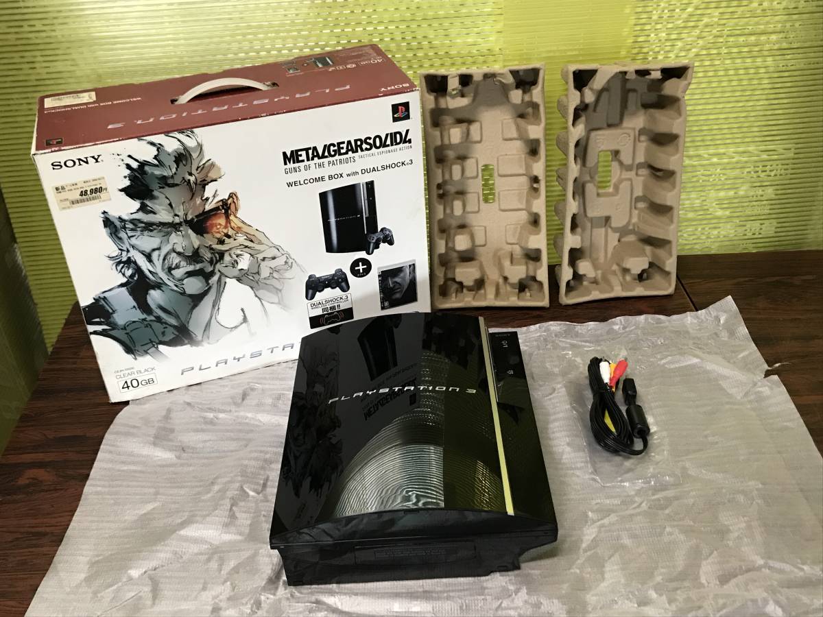 PS3 PlayStation3 Metal Gear Solid 4 40GB CECHH00 console tested 