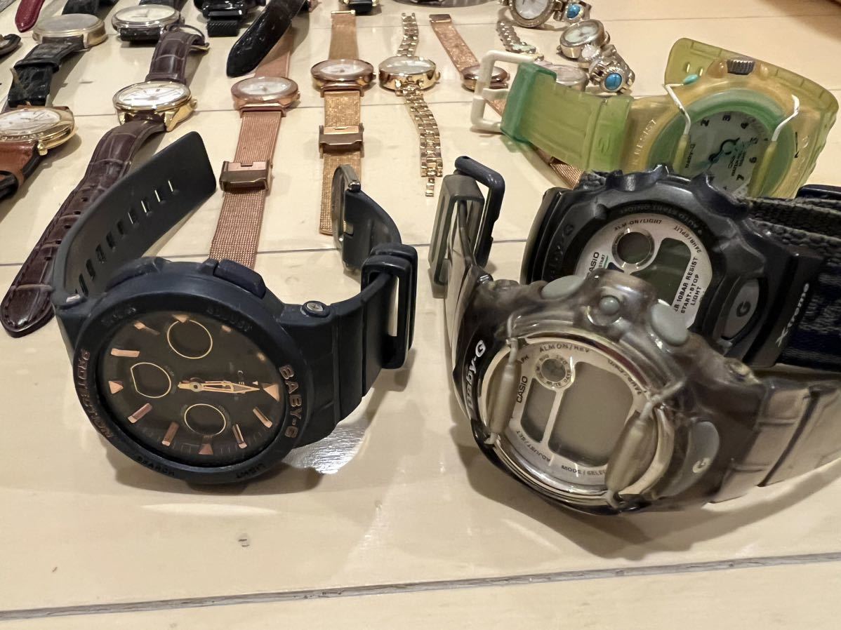 USED☆腕時計 123個セット セイコー CITIZEN カシオ等色々 作動未確認
