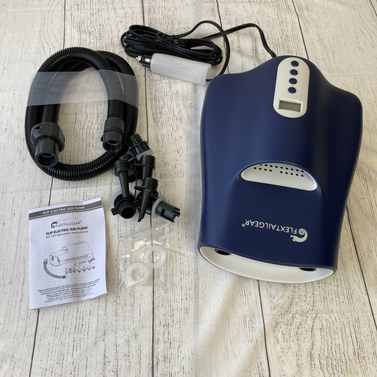 【通電確認済】FLEXTAILGEAR EVO SUP PUMP 電動エアーポンプ 12vDCシガーライター給電式/Y11507-O1