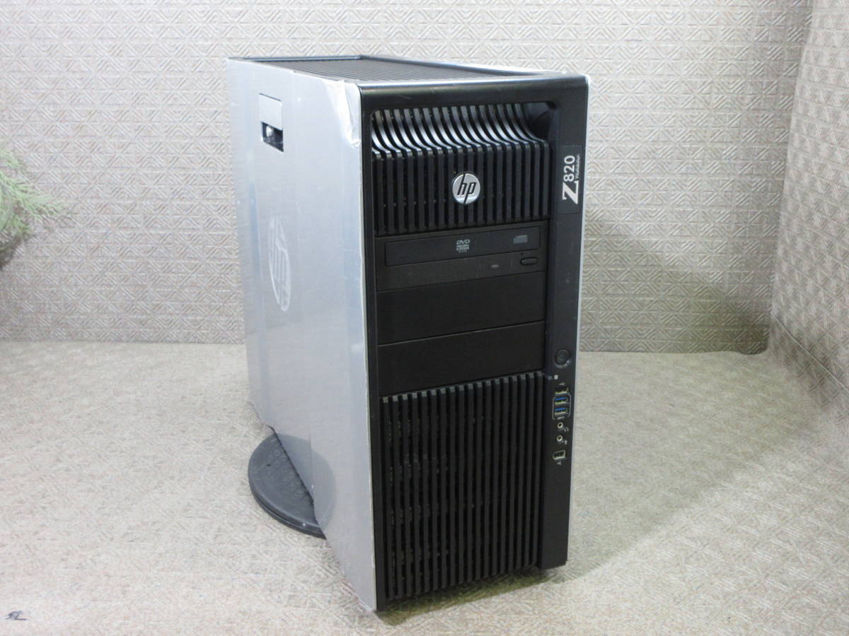 【※HDD無し】HP Z820 Workstation / Xeon E5-2643 3.30GHz / 64GB / Quadro410 / DVD-ROM / No.S343