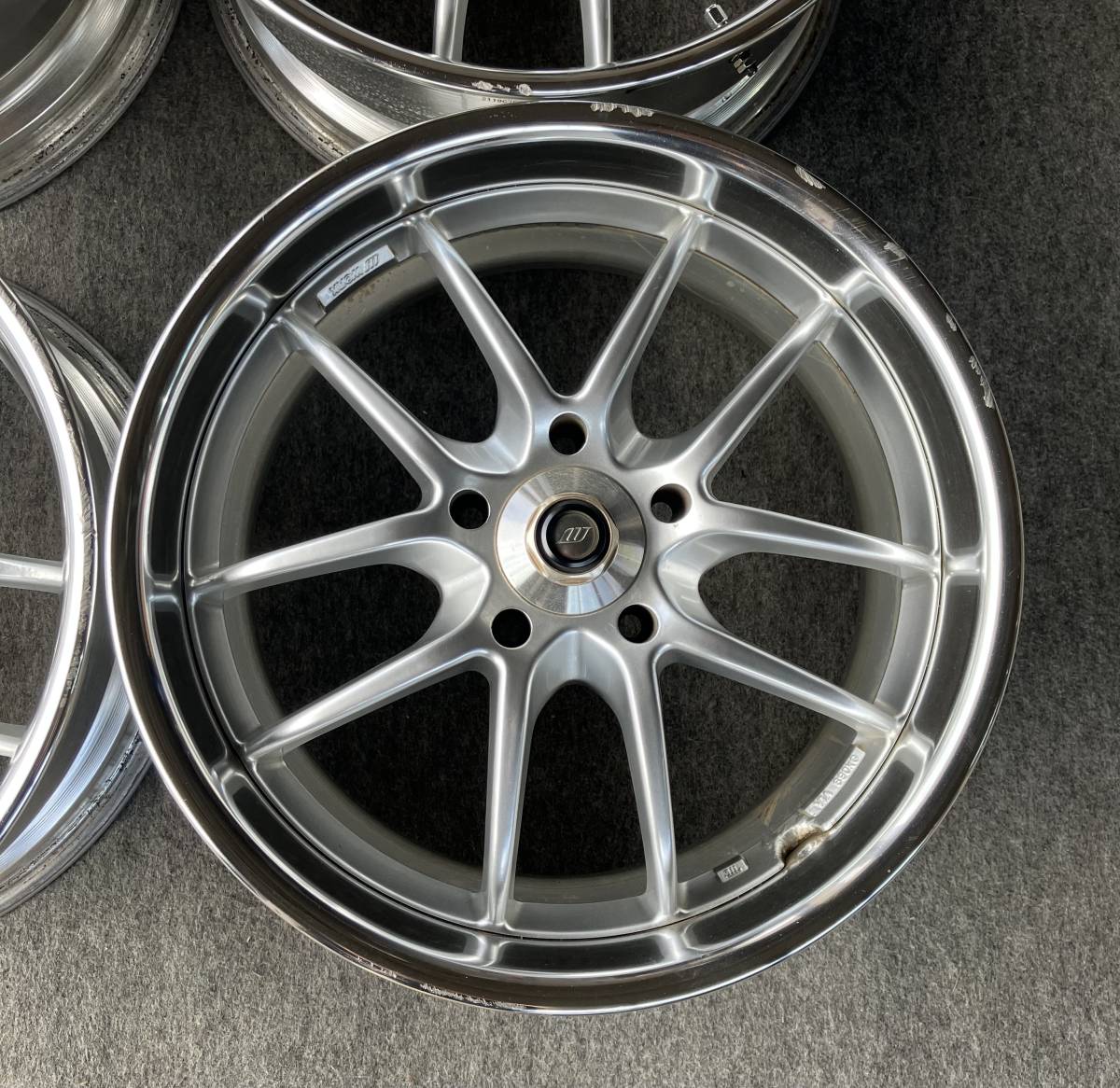希少！深リム！WORK MEISTER S2 17インチ 7.5JJ +40 5H 114.3 4本 マイ 