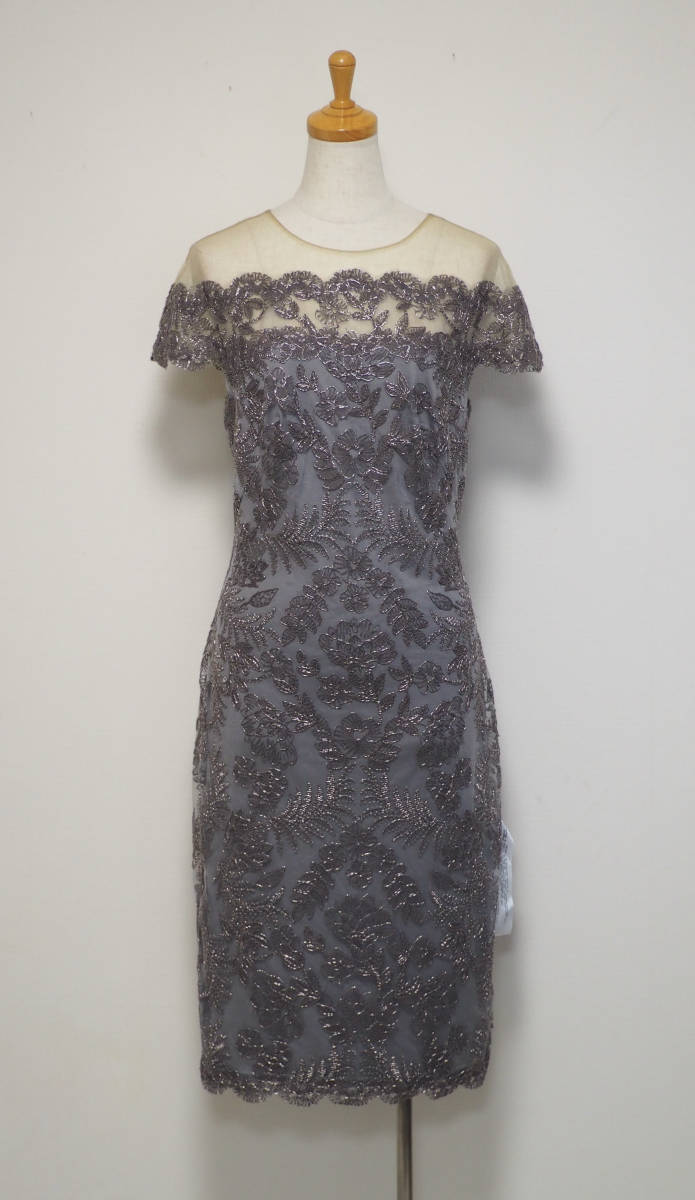 TADASHI SHOJI　タダシショージ　SILVER & GRAY ワンピース　「１４ 」/ ３XL