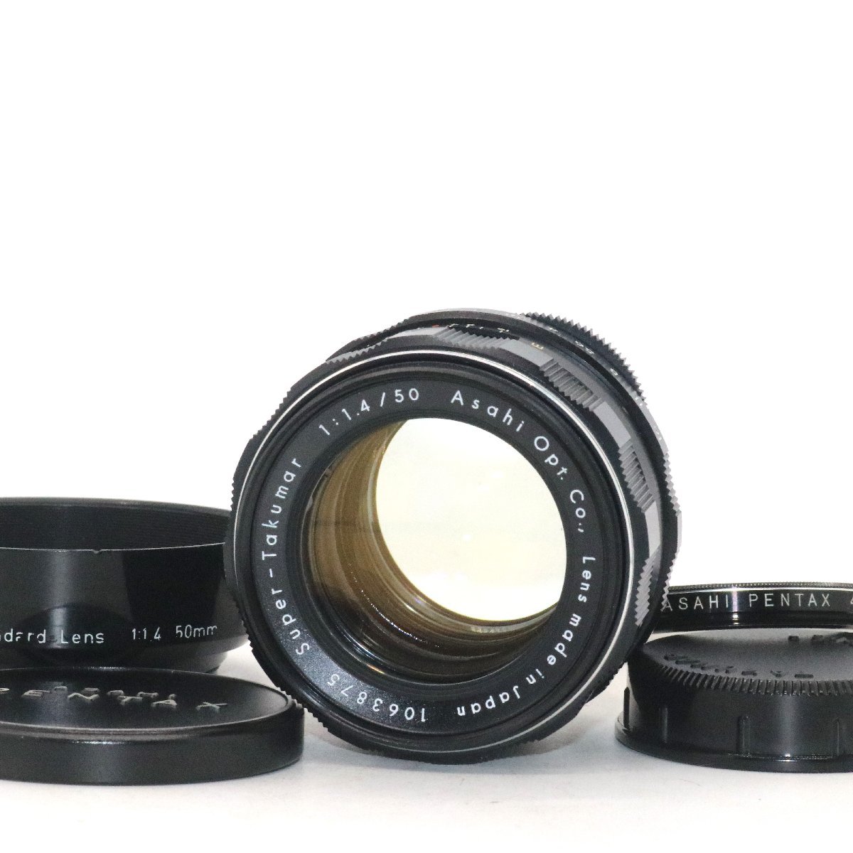 良品 レア ASAHI PENTAX Super Takumar 50mm f1.4 前期型 8枚玉 標準プライム 単焦点 マニュアル オールドレンズ