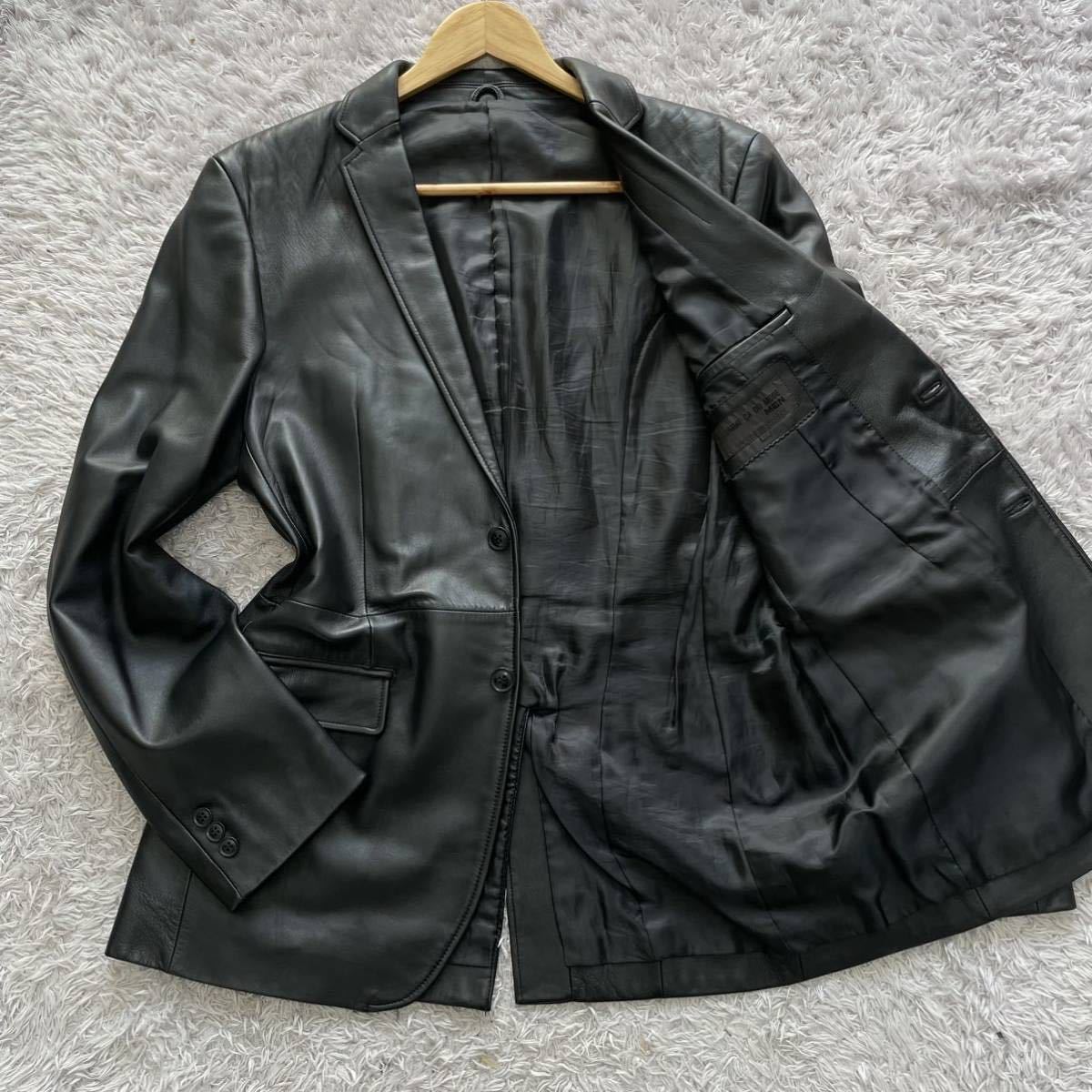 美品 大きいサイズ 【漢の戦闘服】 ラムレザー コムサデモード COMME 