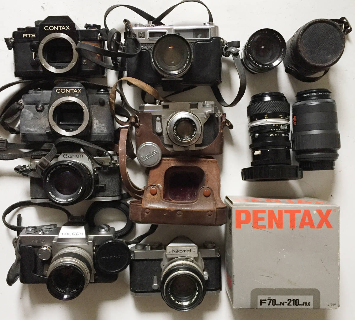 ジャンク1 キャノン ニコン コンタックス コニカ トプコン 他 フィルム