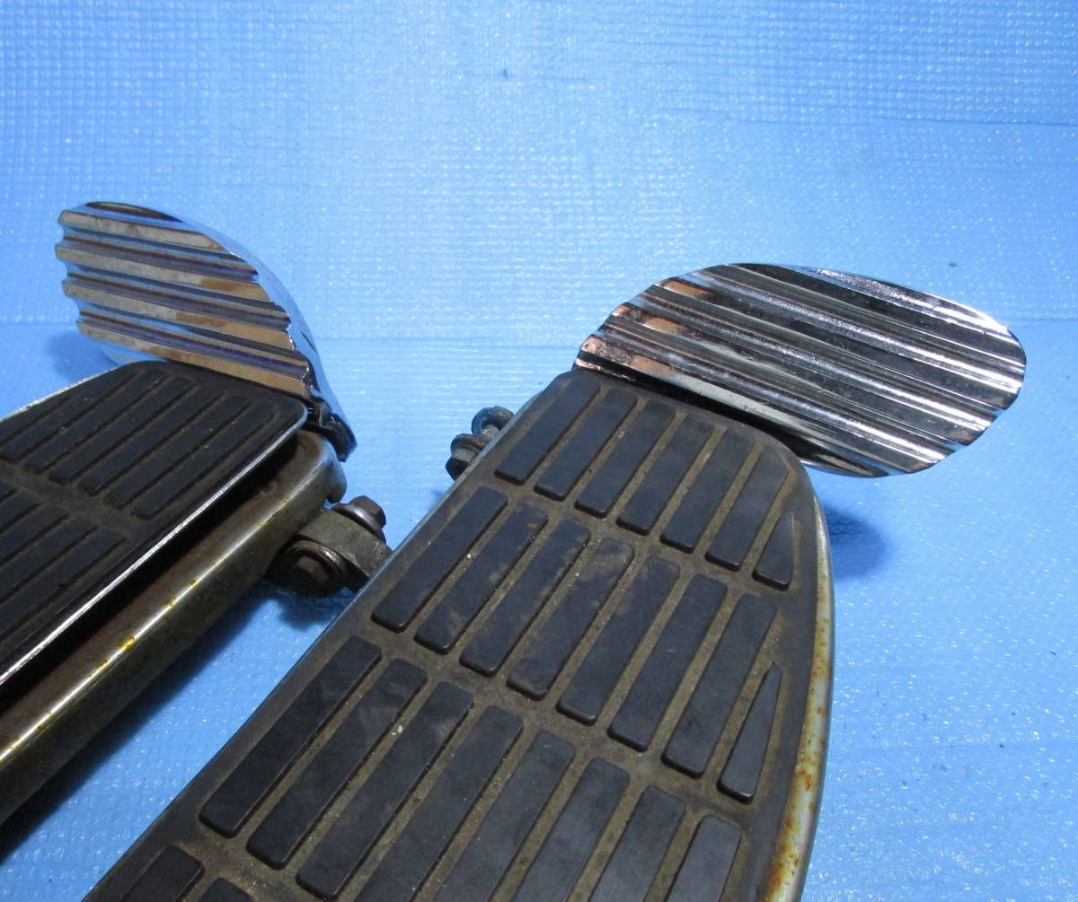 ショベルFL純正?アルミ製フロアボードエクステンション/バディシートパッセンジャーペグリアペグフットボード/Evo FLST，FLT，FLHTにもOK